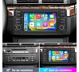 Pantalla CarPlay, para BMW  E46