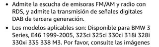 Pantalla CarPlay, para BMW  E46