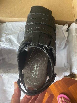Sandalias Clarks Piel Negras Talla 39.5