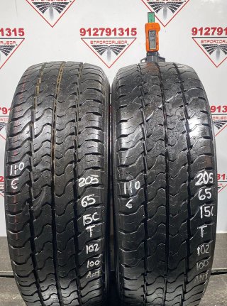 -205 65 15C T DUNLOP RUEDA AL 90% VIDA UTIL