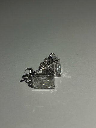 Pendientes Diamantes Radiant Oro14K CertificadoIGI