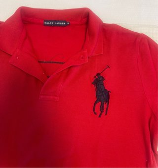 Polo Ralph Lauren Manga Larga Rojo Talla M