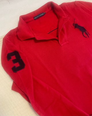 Polo Ralph Lauren Manga Larga Rojo Talla M