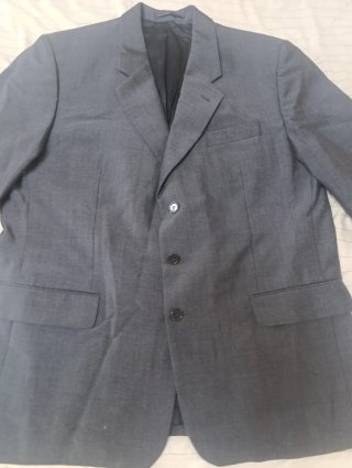Chaqueta de traje gris hombre