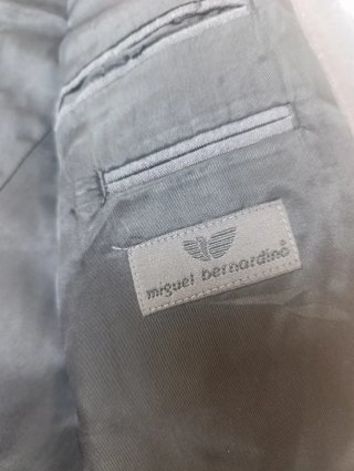 Chaqueta de traje gris hombre