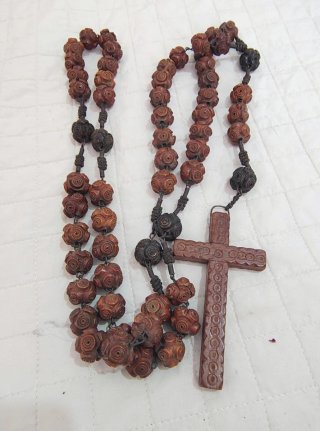 Antico Rosario del XIX-XX Secolo con Grandi Sfere