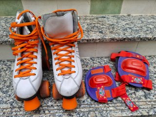 Patines en línea talla 36-38 con protecciones