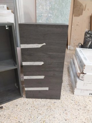 Mueble auxiliar wengue madera