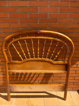 2 Cabeceros y pies de cama de madera