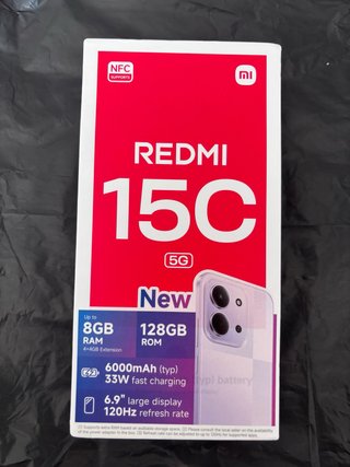 Xiaomi Redmi 15C 5G 128GB Negro
