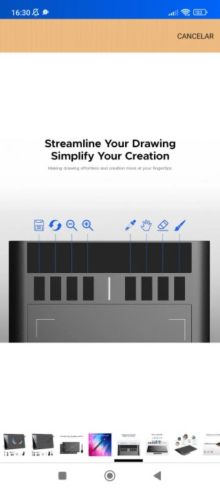 Oferta❤️Tableta Gráfica UGEE M708 Sin Abrir