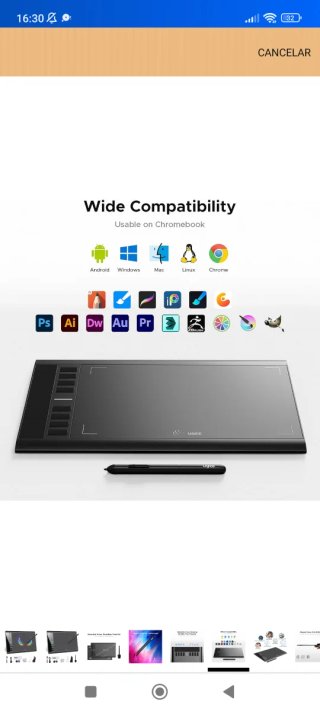 Oferta❤️Tableta Gráfica UGEE M708 Sin Abrir