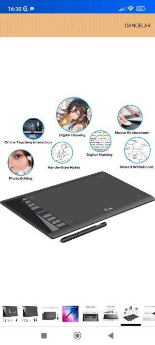 Oferta❤️Tableta Gráfica UGEE M708 Sin Abrir