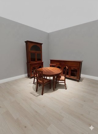 Conjunto comedor madera maciza