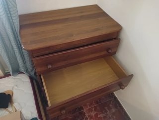 Cómoda de madera 4 cajones