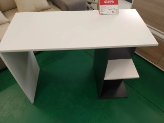 Escritorio moderno blanco y gris