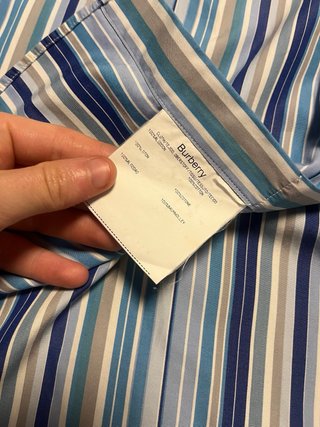 Camisa Burberry Rayas Talla M/L