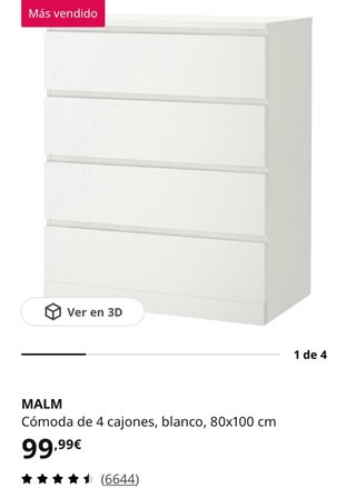 Cajonera Ikea Blanca