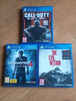 Consola PS4 HDD 1tb + 3 Juegos + Mando
