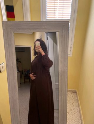Abaya Jazz Marrón Oscuro Talla Única