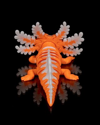 Ajolote Naranja Articulado Juguete Sensorial