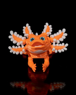 Ajolote Naranja Articulado Juguete Sensorial