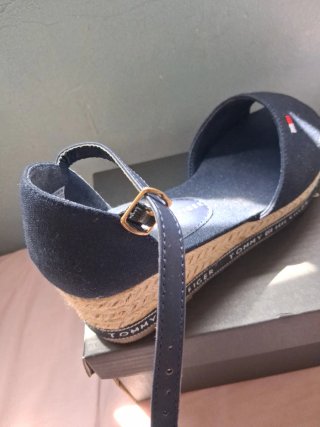 Sandalias cuña Tommy Hilfiger azul 34