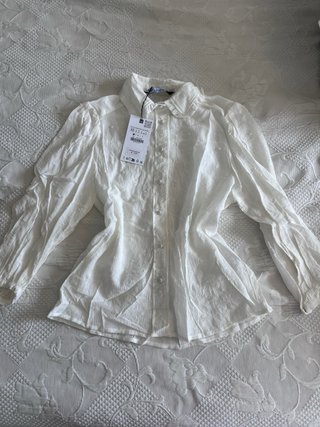 Camisa Zara Blanca Talla XS
