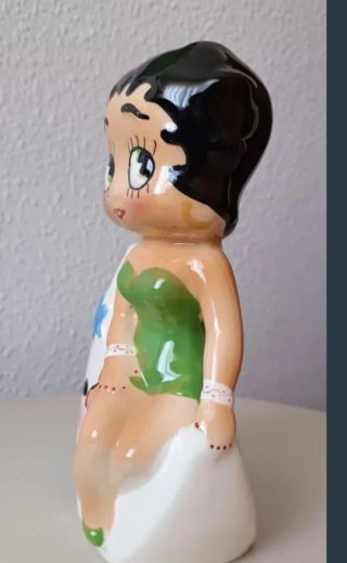 Betty Boop Hucha Años 50. Cerámica.