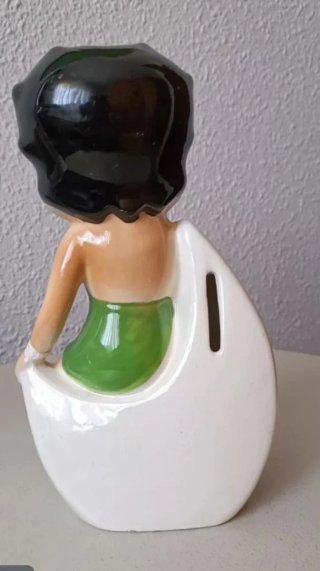 Betty Boop Hucha Años 50. Cerámica.
