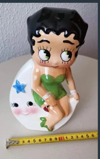 Betty Boop Hucha Años 50. Cerámica.
