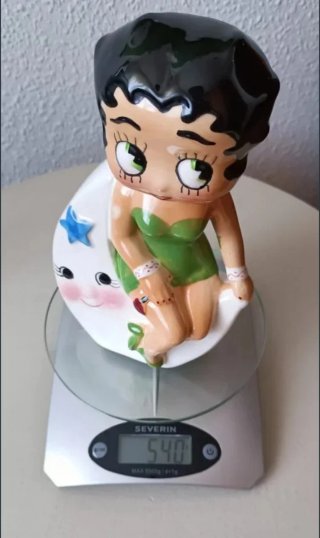 Betty Boop Hucha Años 50. Cerámica.