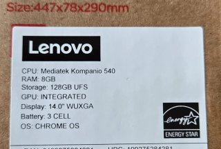Portátil Lenovo Chromebook