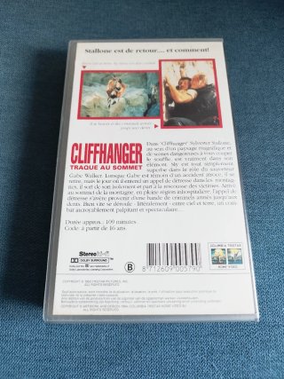 VHS Máximo Riesgo (Cliffhanger) Francés