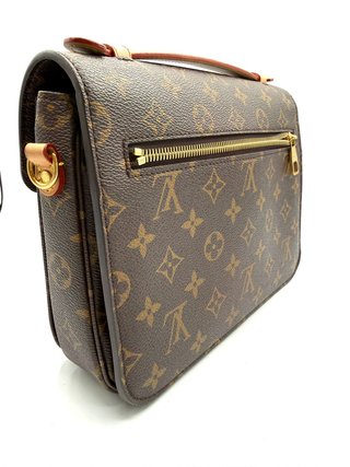 Bolso Louis Vuitton Pochette Métis Marrón Dorado
