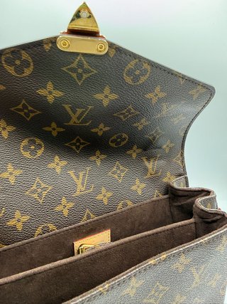 Bolso Louis Vuitton Pochette Métis Marrón Dorado