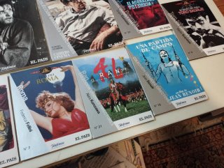 Lote de 7 libros de cine y 7 DVDs