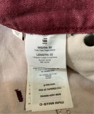 Pantalón de hombre de G-Star Raw (W30/L32)