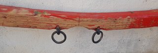 Yugo de mulas antiguo doble tiro
