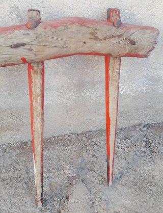 Yugo de mulas antiguo doble tiro