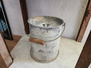 Lavabo antiguo madera y cerámica
