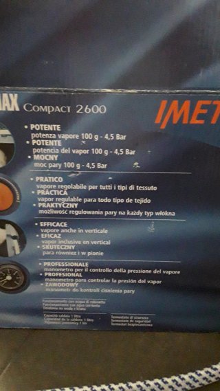 Centro Planchado IMETEC IRON MAX Compact 2600