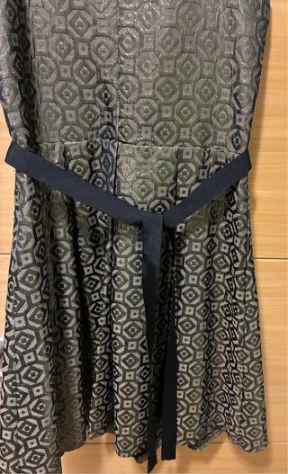 Vestido fiesta/cóctel negro y dorado