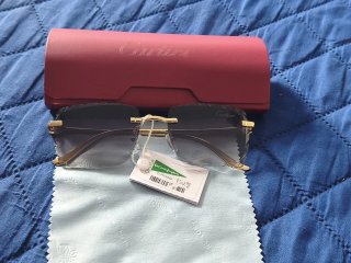 Gafas Cartier Doradas y Grises