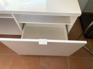 Mueble TV BYÅS Ikea Blanco