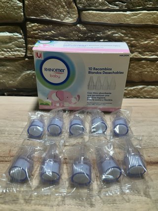 10 Recambios Desechables Aspirador Rhinomer Baby