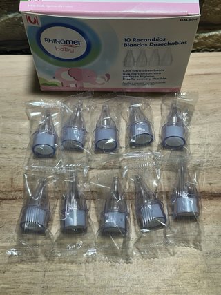 10 Recambios Desechables Aspirador Rhinomer Baby