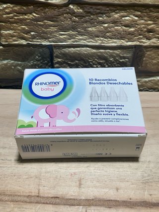 10 Recambios Desechables Aspirador Rhinomer Baby