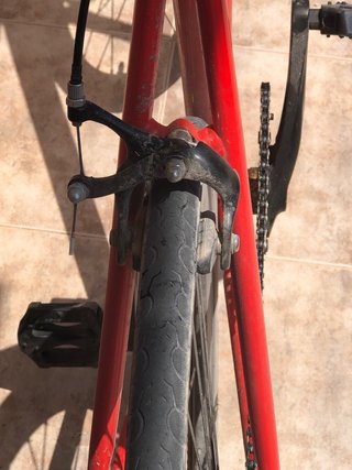Bicicleta B-PRO Roja fixie modificada