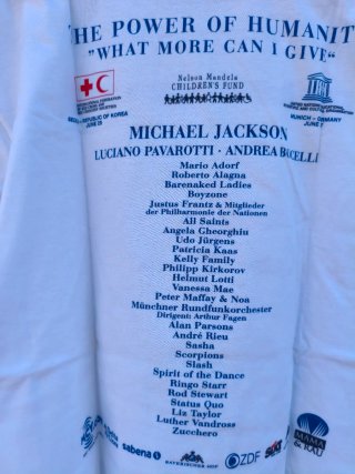 Camiseta y Programa Michael Jackson & Friends